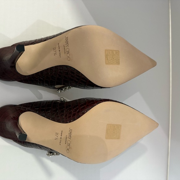 Jimmy Choo Bing 100, Cros Embossed Leather - Picture 5 of 6